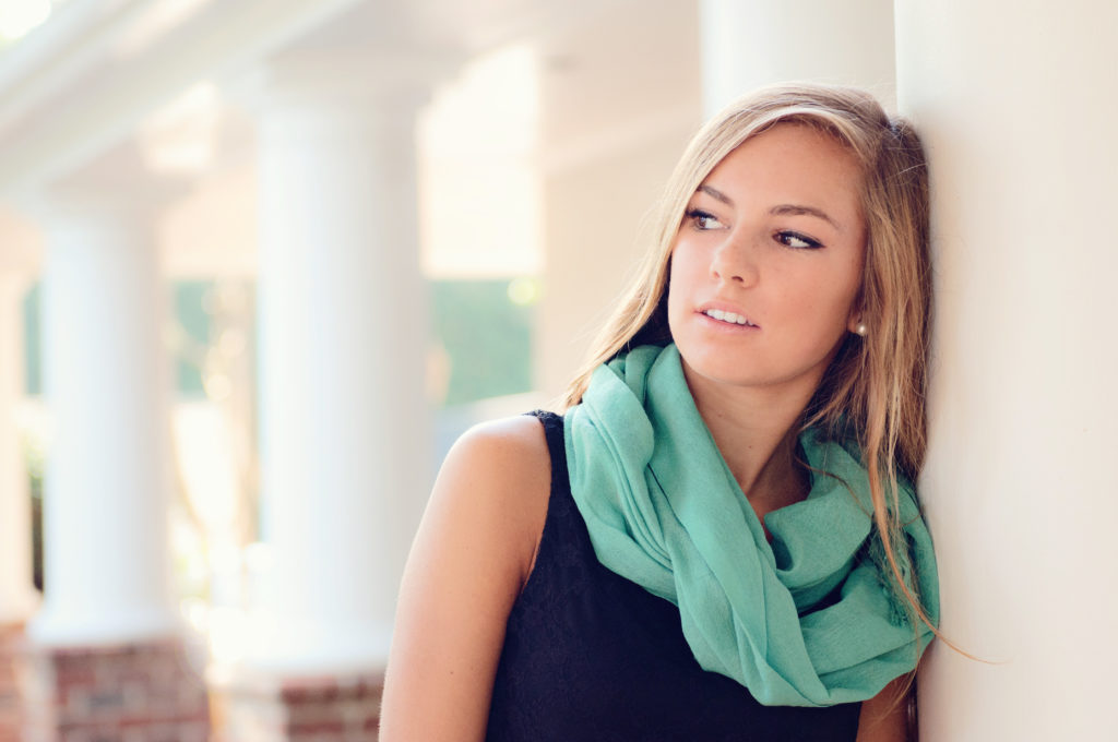 girl with scarf