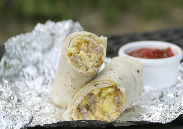 camping burritos 