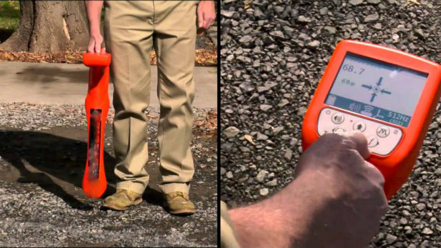 underground pipe detector