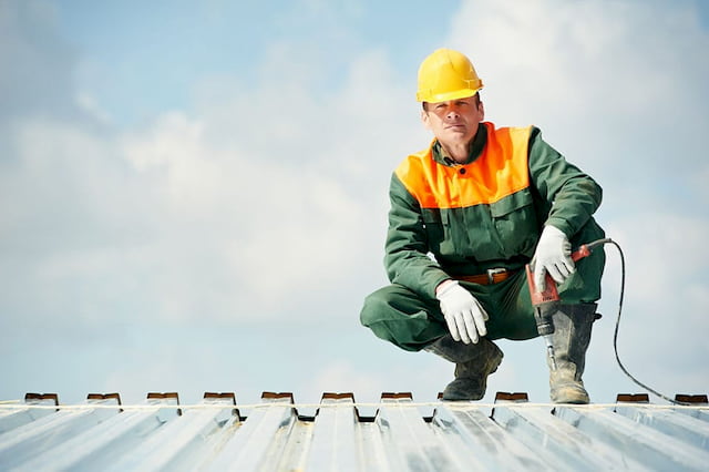 construction worker wearing work uniform