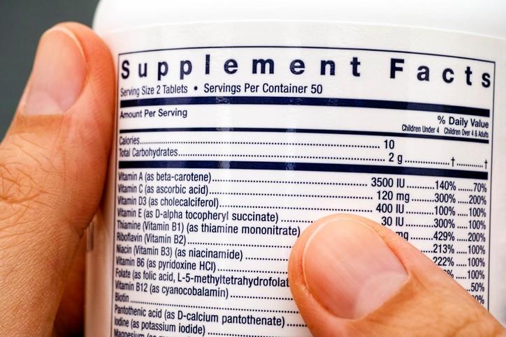 Supplements Facts daily value