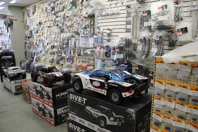 RC cars in store