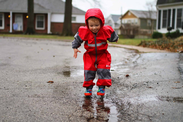 Kid playing ouside