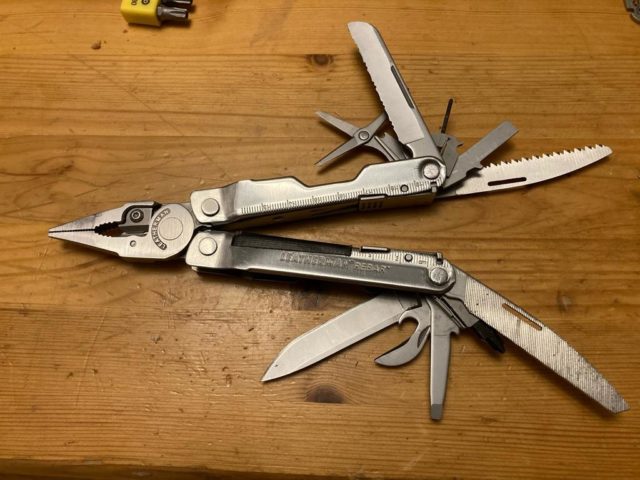 Multi tool on a table