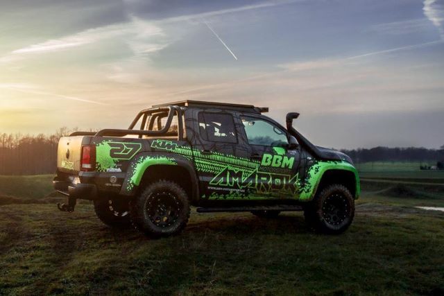 vw amarok with aftermarket bullbar and snorkel