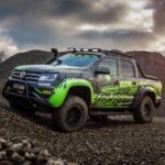 vw amarok with bull bar, snorkel and other offroad equipment