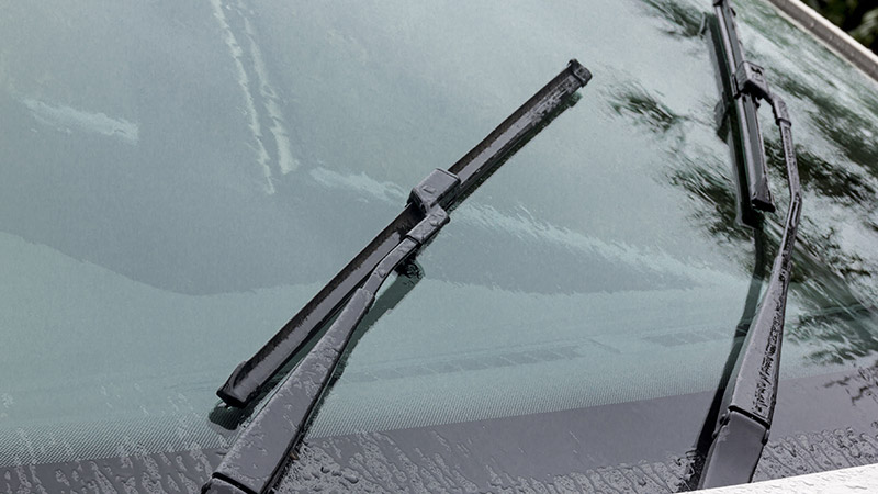 windscreen wipers on a rain.