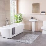 bathroom with vinyl flooring