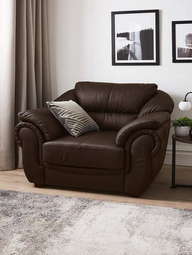 armchair in leather
