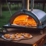 pizza baked in pizza oven