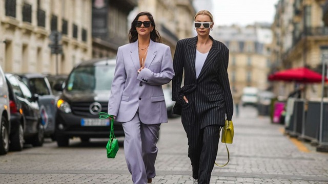 stylish women with sunglasses and chic accessories