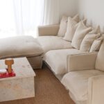 The Cloud 3 Seater Sofa with Stone Slipcover