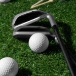 Golf clubs and balls